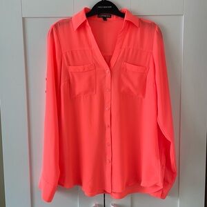 Express Button-Down Blouse Size XS